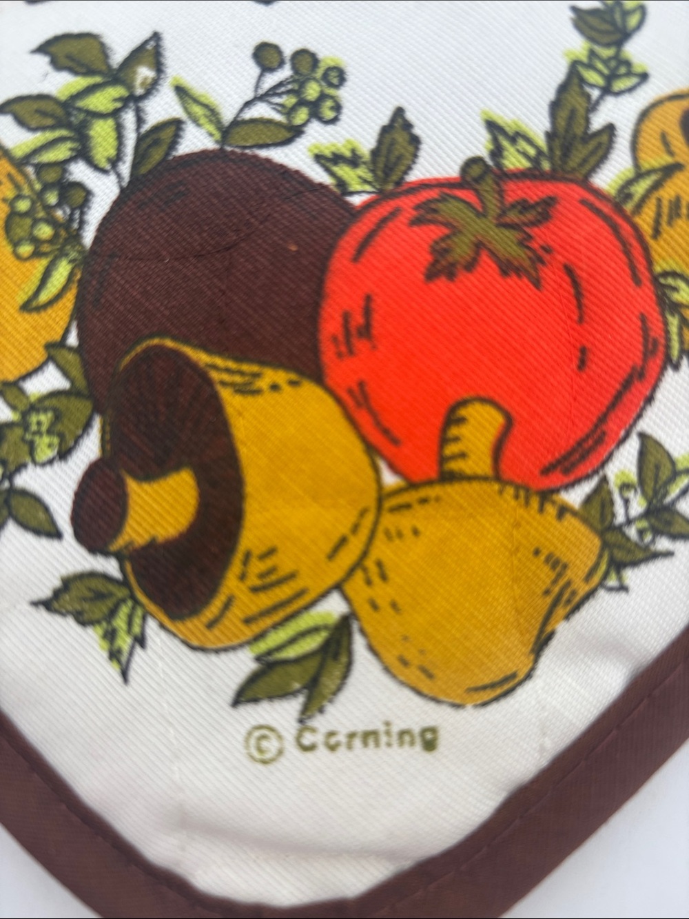 Vintage 70s “spice of life” le Romarin pattern Franco Corning potholder (NOS) - Picture 4 of 7
